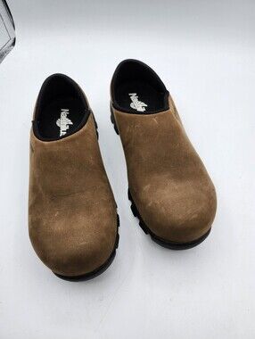Nautilus Brown Suede Slip-on Work Loafers Safety Footwear